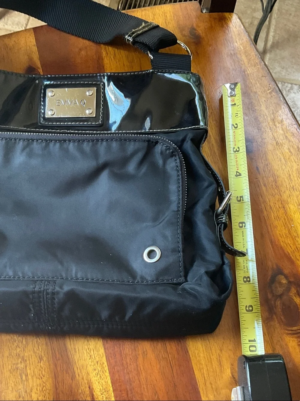 Black Crossbody Bag - Sleek Everyday Shoulder Bag